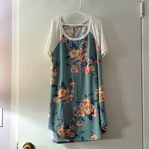 Pink blush maternity dress